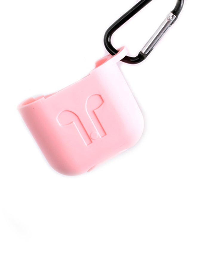 Generic - Protective Silicone Cover With Carabiner For Apple AirPods Pink - Image 1