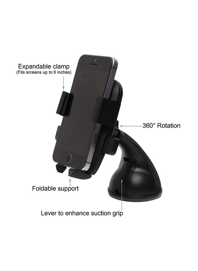 آيندز حامل هاتف ذكي للسيارة بمواصفات عالمية أسود - Image 2