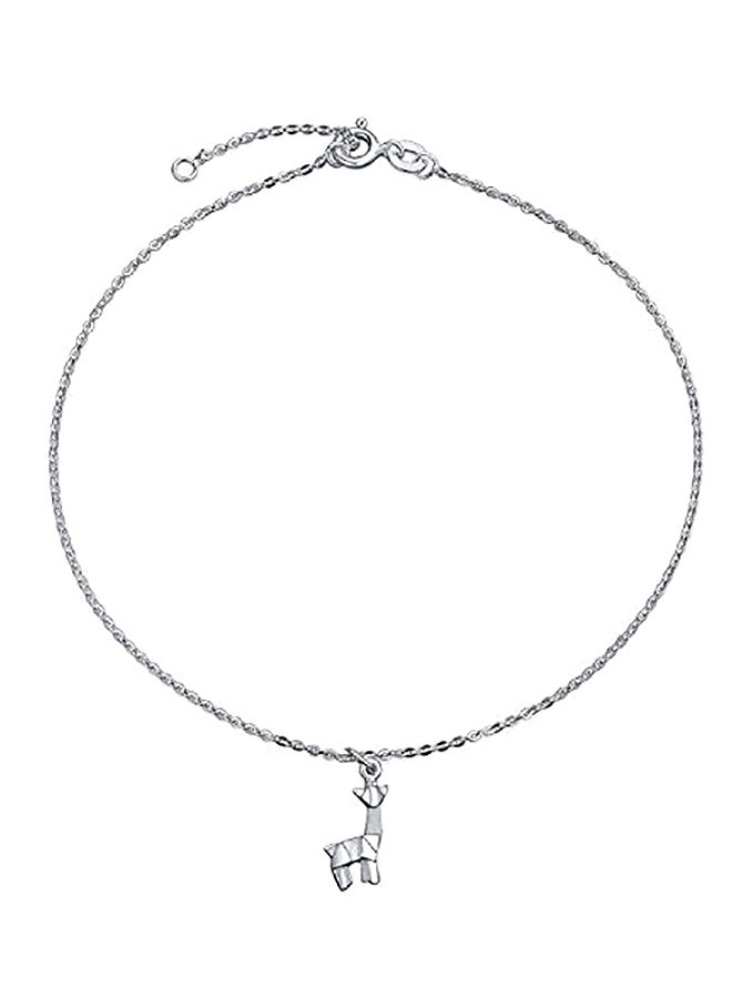 بلينج جولري سوار مزين بحلية متدلية من الفضة الإسترليني عيار 925