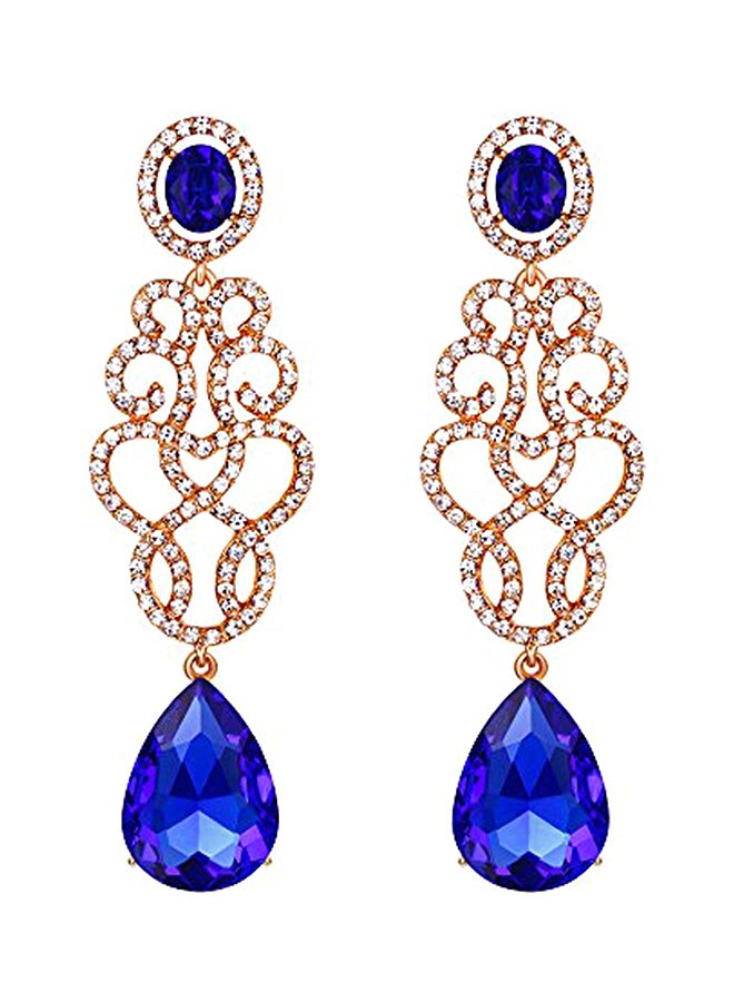 BriLove - Brass Dangle Earrings - Image 1