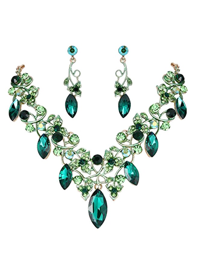 BriLove Brass Jewellery Set