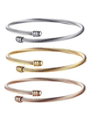 Twisted Cuff Bangle Bracelet - v1553351983/N22663584A_1