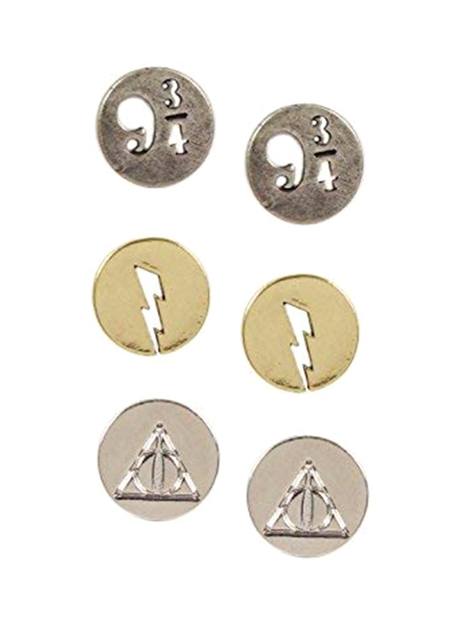 Harry Potter Pack Of 3 Harry Potter Earrings