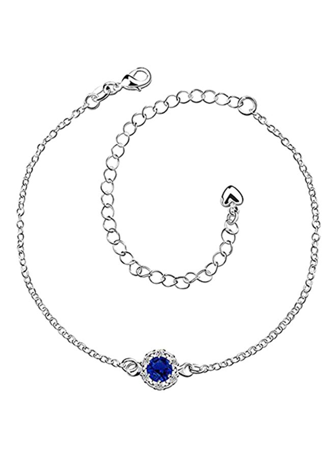 جيفتس آر بلو Gifts Are Blue Silver Plated Anklet