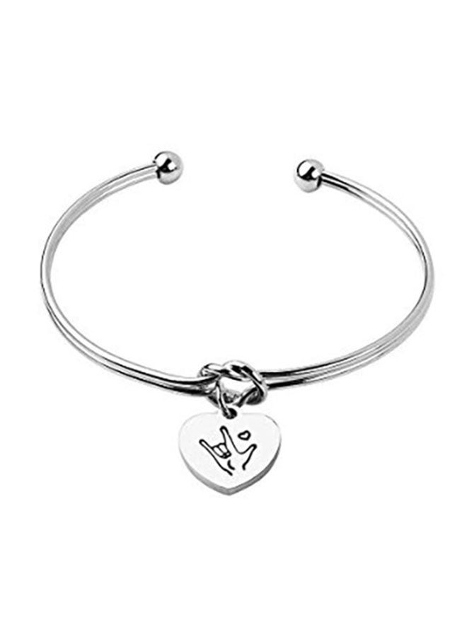 Brass Sign Language Charm Bracelet