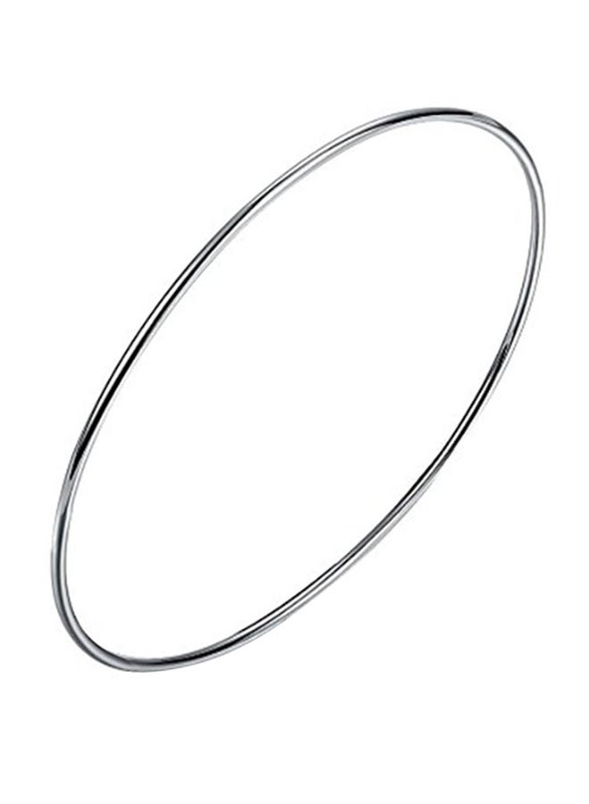 Polished Silver Plated Bangle - v1553352266/N22668191A_1