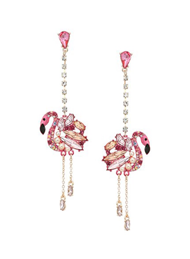 Betsey Johnson Brass Dangle Earrings 