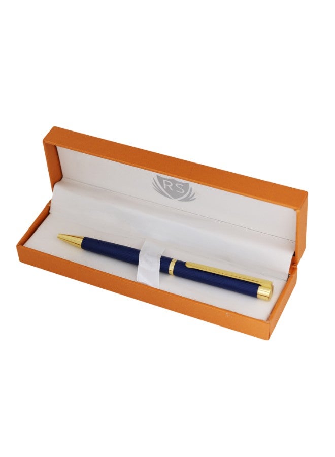 آر إس قلم رسمي ذهبي/ أزرق - Image 1