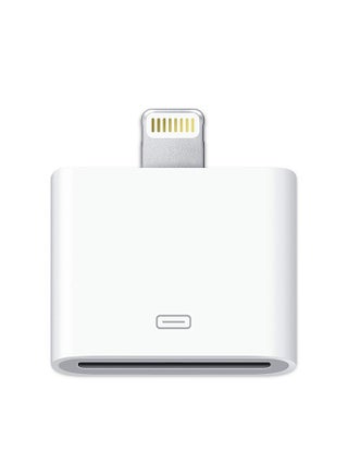 Lightning Adapter To 30 Pin Dock Connector For Apple iPhone White - v1553355087/N22347927A_1