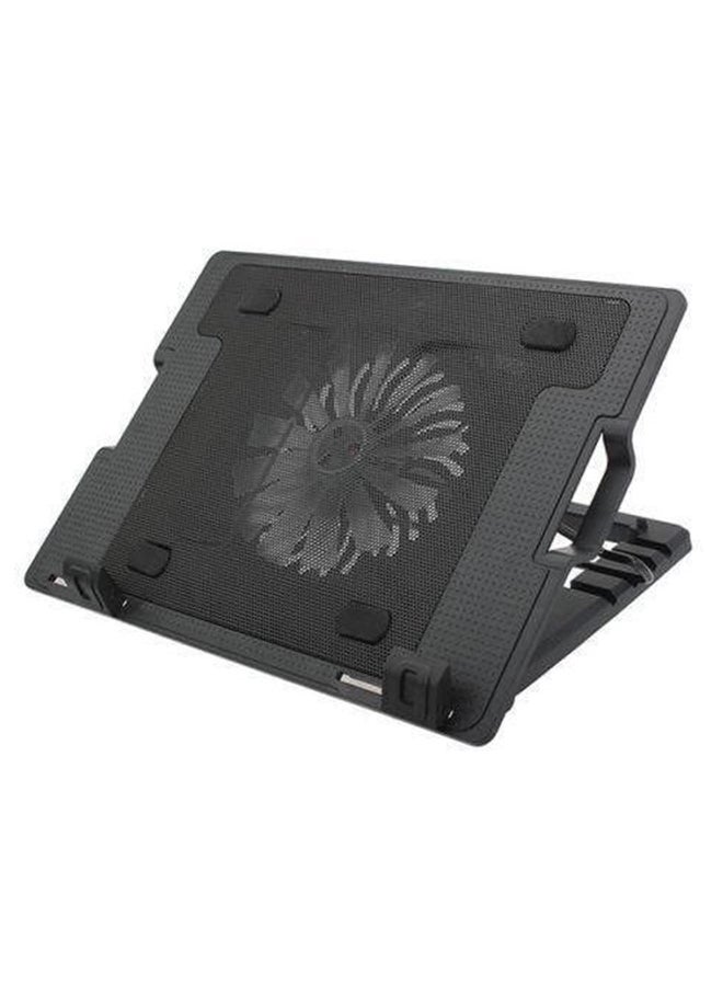 Generic Laptop Stand With Cooling Pad Black  - Image 1