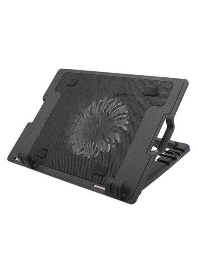 Generic Laptop Stand With Cooling Pad Black  - Image 4