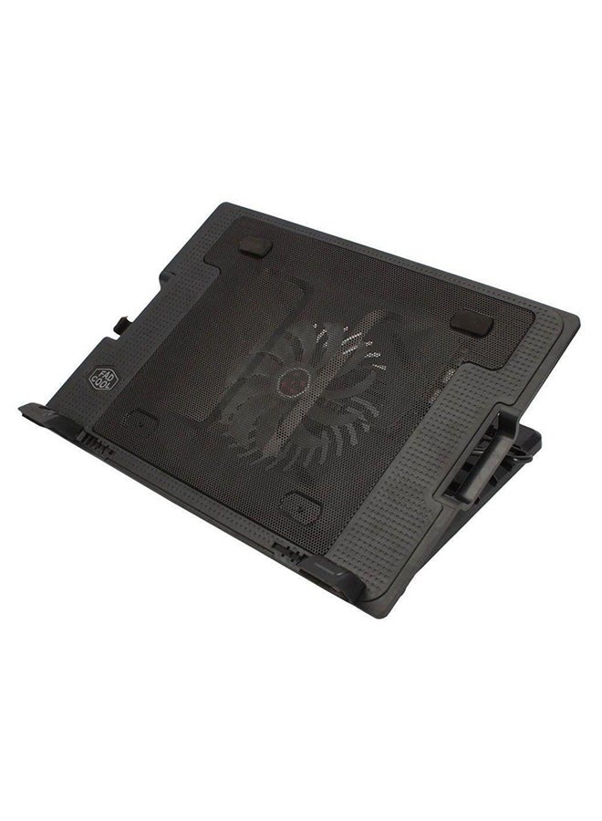 Generic Laptop Stand With Cooling Pad Black  - Image 3