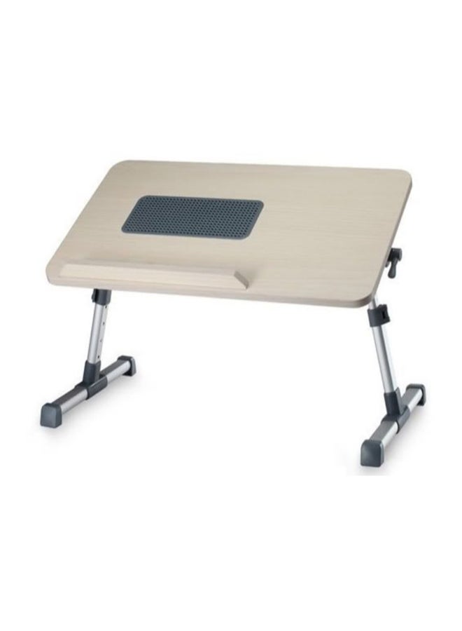 Laptop Table With Cooling Fan Beige/Grey - Image 1