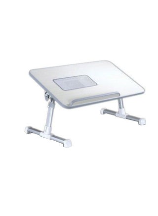 Foldable Laptop Table With Cooling Pad White/Silver - v1553355170/N22348145A_1