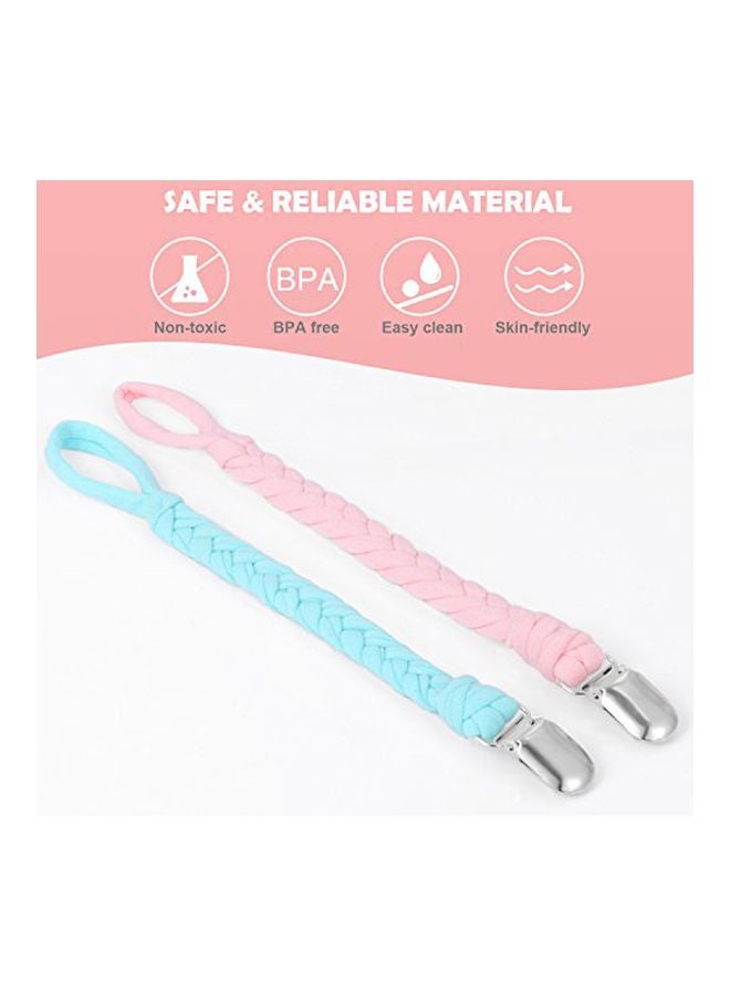 Benewell 4-Piece Teething Ring Holder Leash For Pacifiers - Image 2