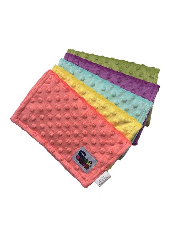 Snuggle Stuffs 5-Piece Minky Dot Burp Cloths Set