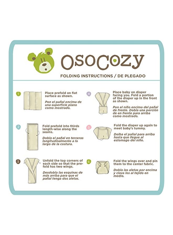 OsoCozy Cloth Diaper, 12 Count - Image 2