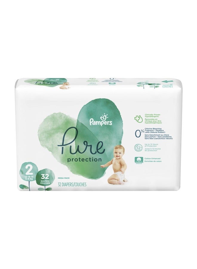 Pampers Pure Disposable Diapers, Size 3, Value Pack, 27 Count  - Image 1
