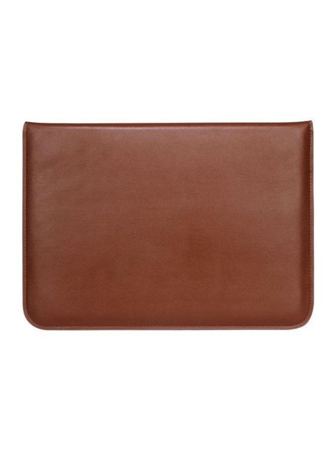 Generic - Leather Sleeve Cover For Apple MacBook Pro 15-Inch Brown - Image 1