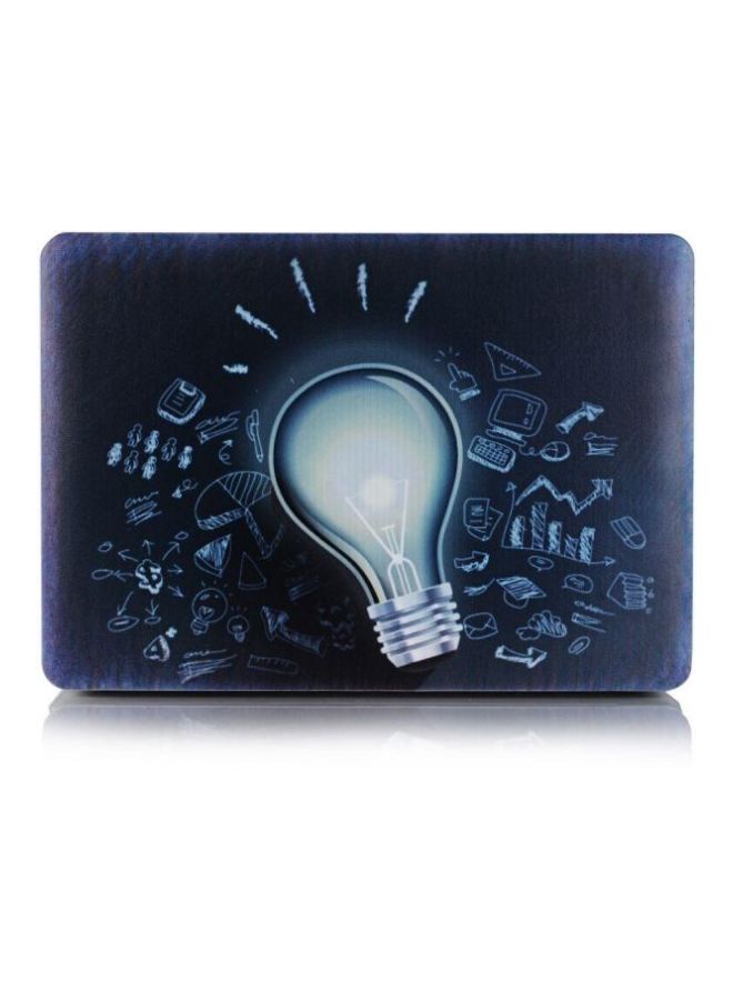 Rubber Coated Case Cover For Apple MacBook Pro 13/13.3-Inch Blue/White  - Image 3