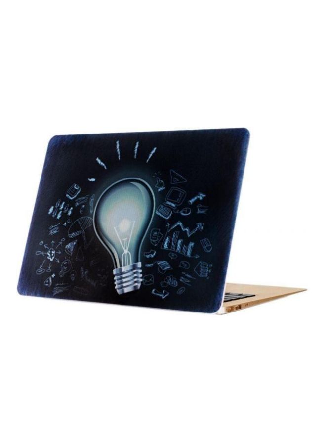 Rubber Coated Case Cover For Apple MacBook Pro 13/13.3-Inch Blue/White  - Image 3