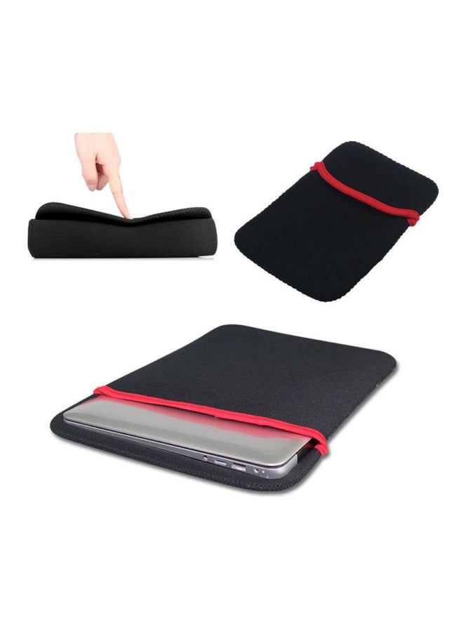 Folio Bag Case For Apple MacBook Air And Pro 13-Inch Black/Red - Image 2