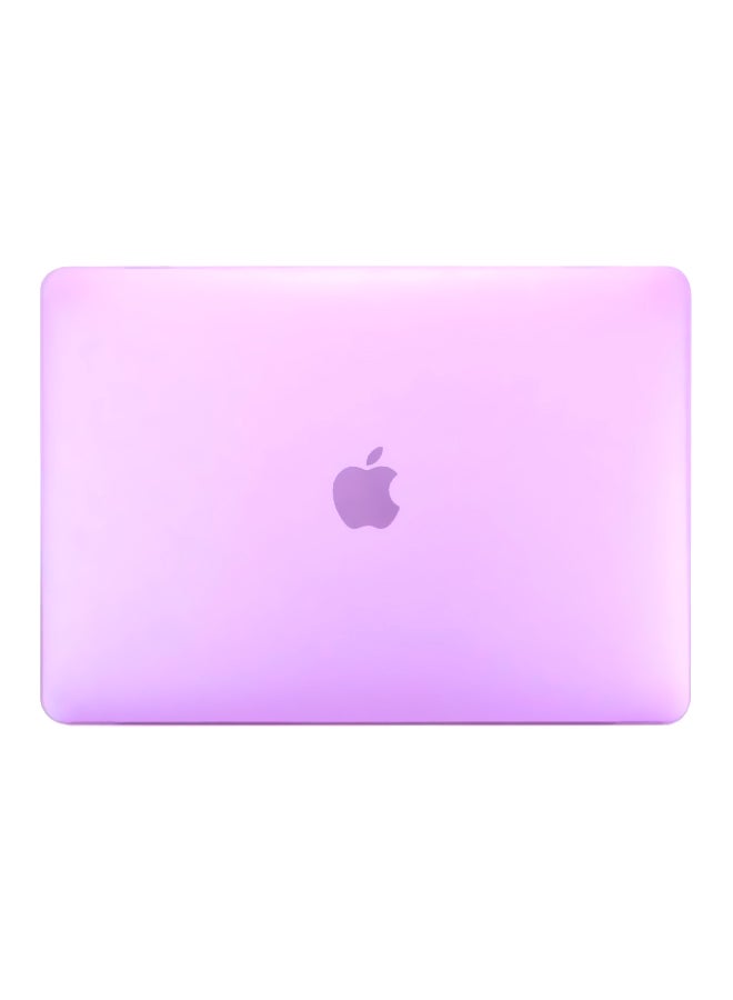 Rubberized Matte Hard Case Cover for MacBook Pro 15-inch Model A1707 with Touch Bar Purple 
