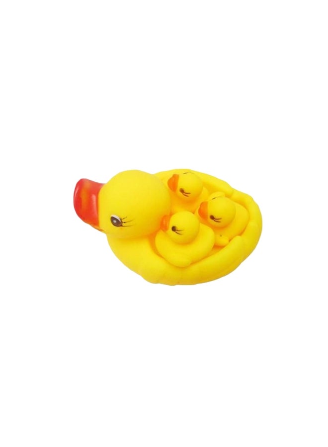 4-Piece Mother And Baby Duck Family Bath Toy In Yellow Color For Upto 12 Months - Image 2