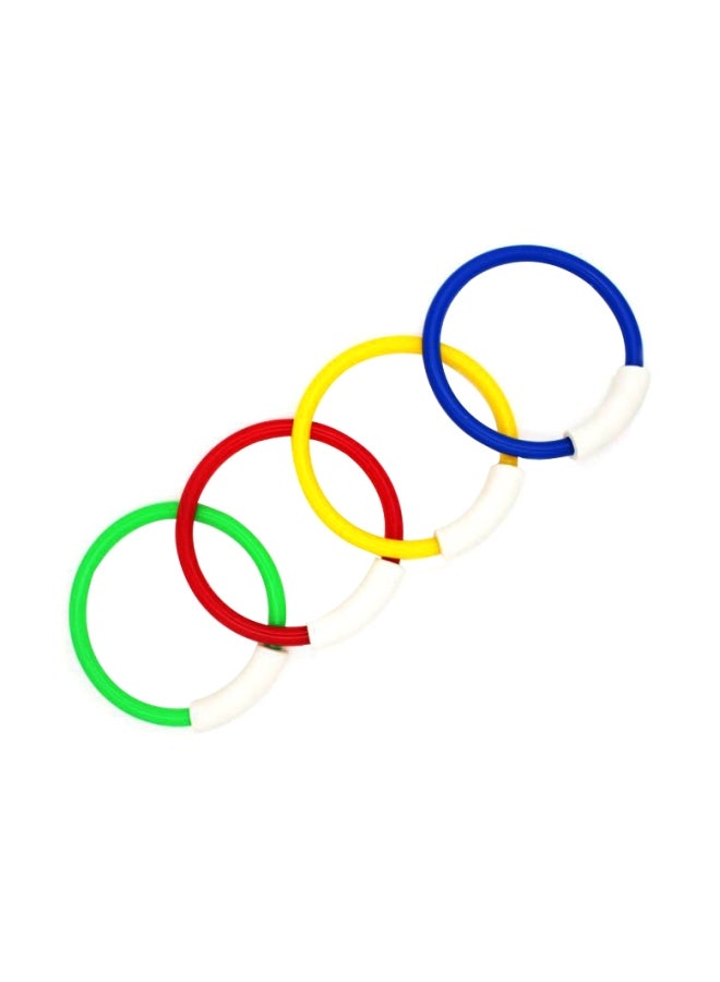 4-Piece Underwater Swimming Diving Sink Ring Set - Image 1