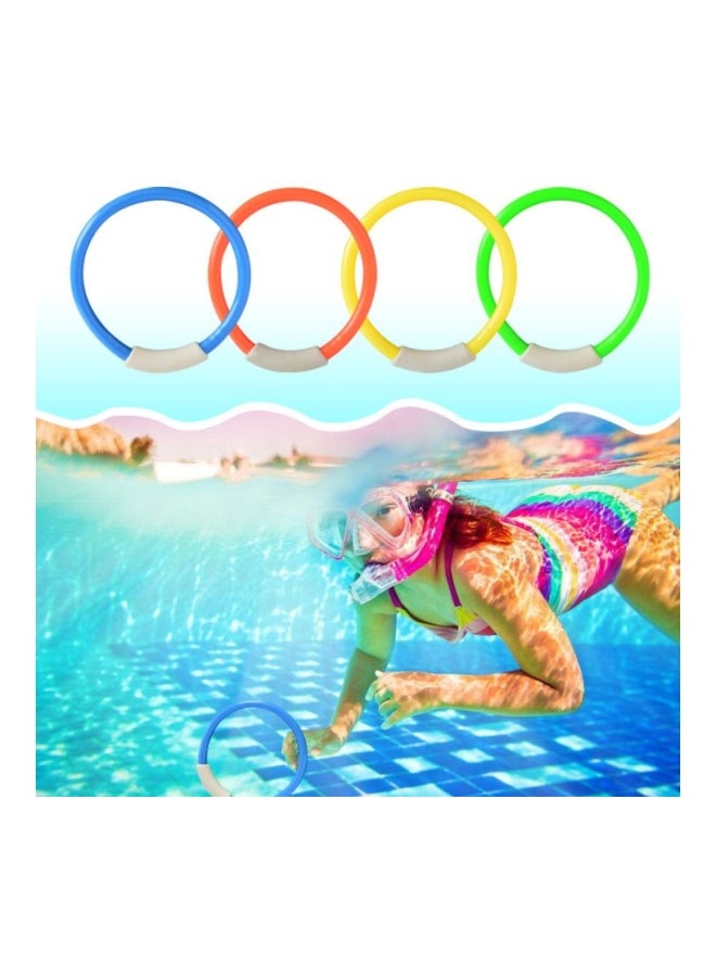 4-Piece Underwater Swimming Diving Sink Ring Set - Image 2