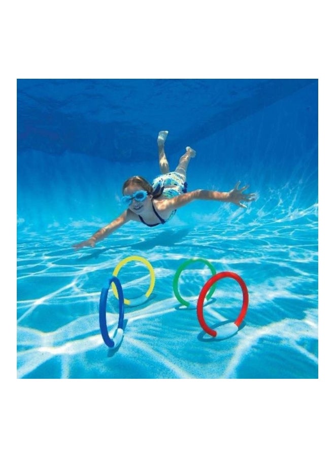 4-Piece Underwater Swimming Diving Sink Ring Set - Image 3