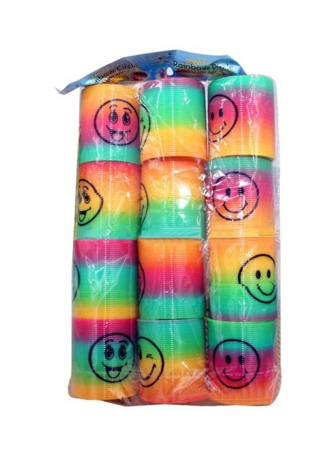 12-Piece Smiley Face Spring Ring  - Image 2
