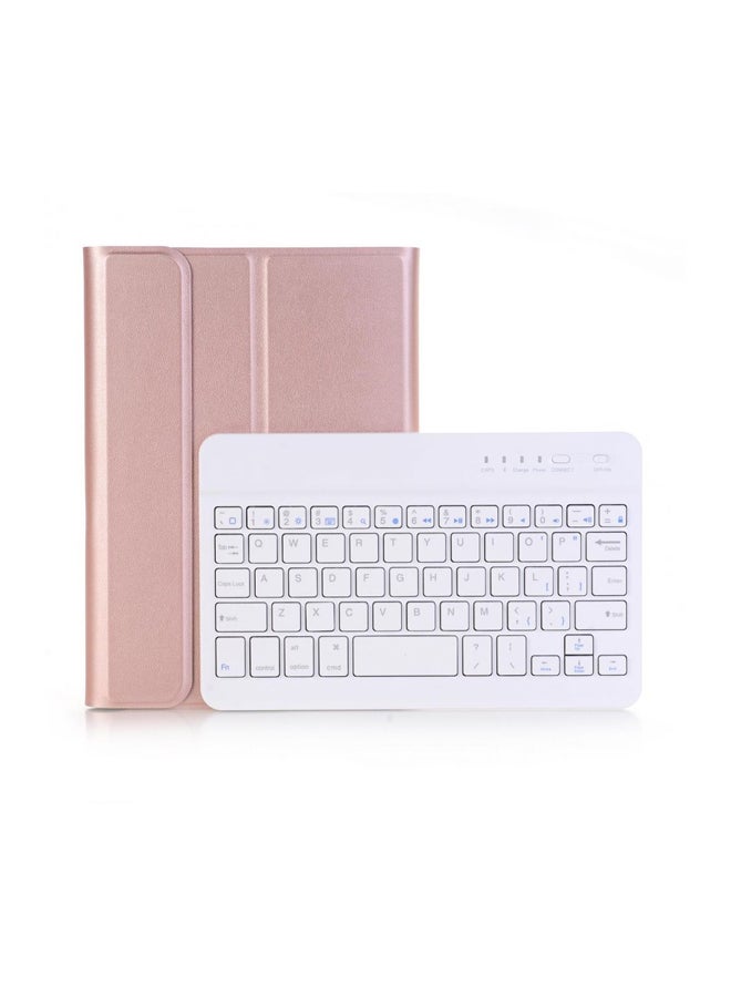 Wireless Keyboard With Case For Apple iPad 2/3/4 Rose Gold/White - Image 2
