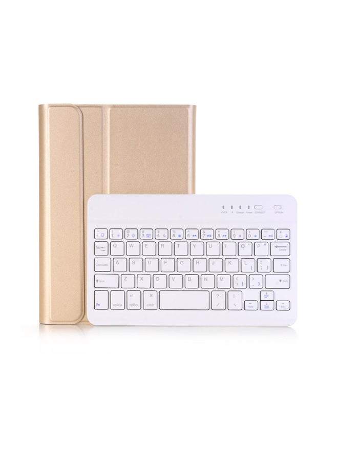 Generic - Wireless Keyboard With Case For Apple iPad Mini 4 Gold/White - Image 1