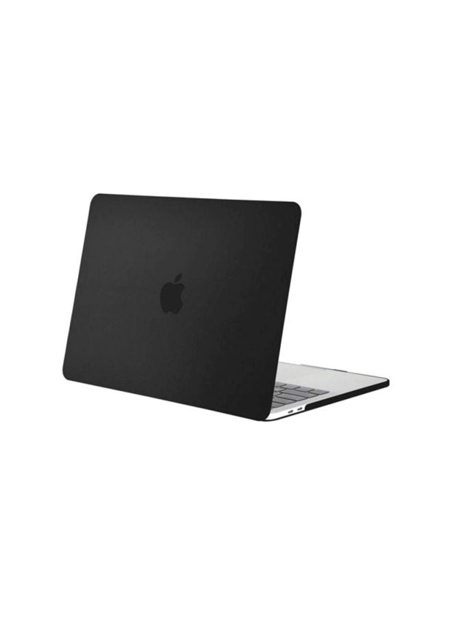 Protective Hard Case Cover With Keyboard Cover For 13-Inch Apple MacBook Pro Laptop (2016/2017) Black 