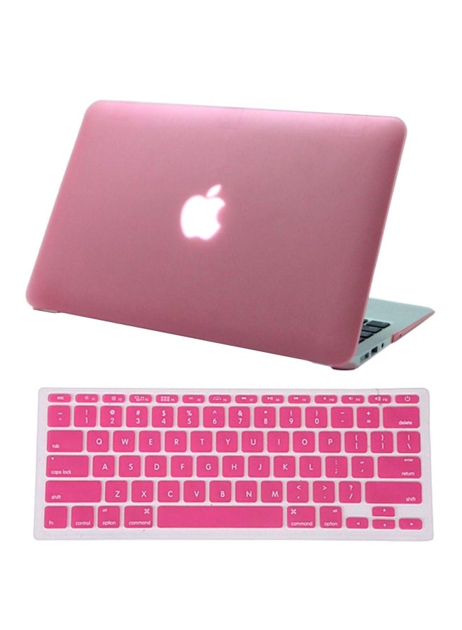Hard Case For Apple MacBook Air 13.3-Inch With Keyboard Cover Pink 