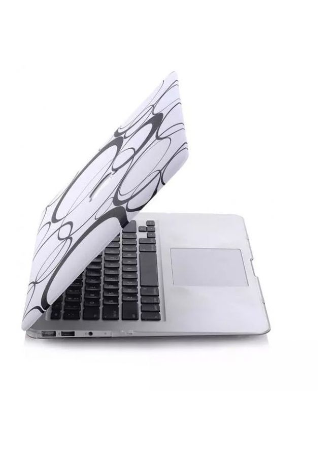 Hard Case Cover For Apple MacBook Air 13.3-Inch White/Black - Image 4
