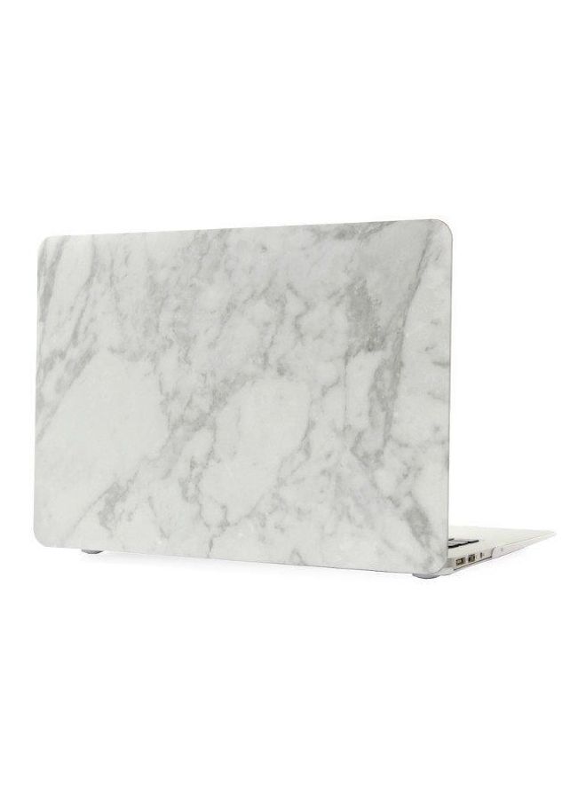 Hard Rubberized Case Cover For Apple MacBook Retina 13-Inch White/Grey  - Image 2