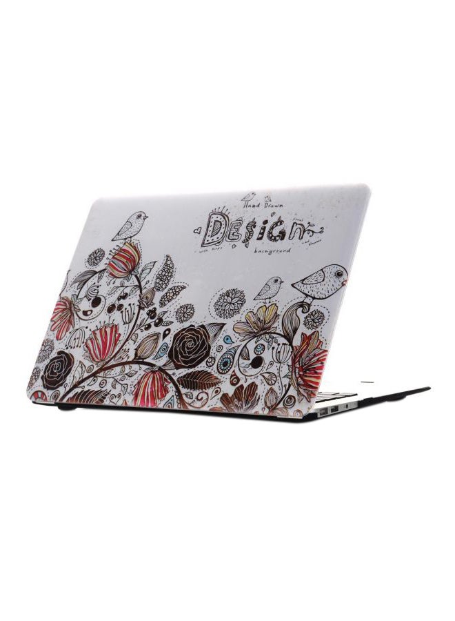 Protective Case Cover For Apple MacBook Air 13/13.3-Inch White/Pink/Brown  - Image 1