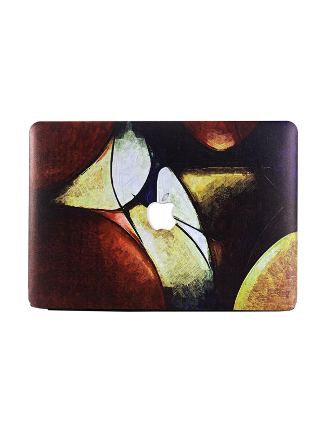 Printed Hard Case For Apple MacBook Air 13/13.3-Inch Brown/Beige/Black  - Image 1