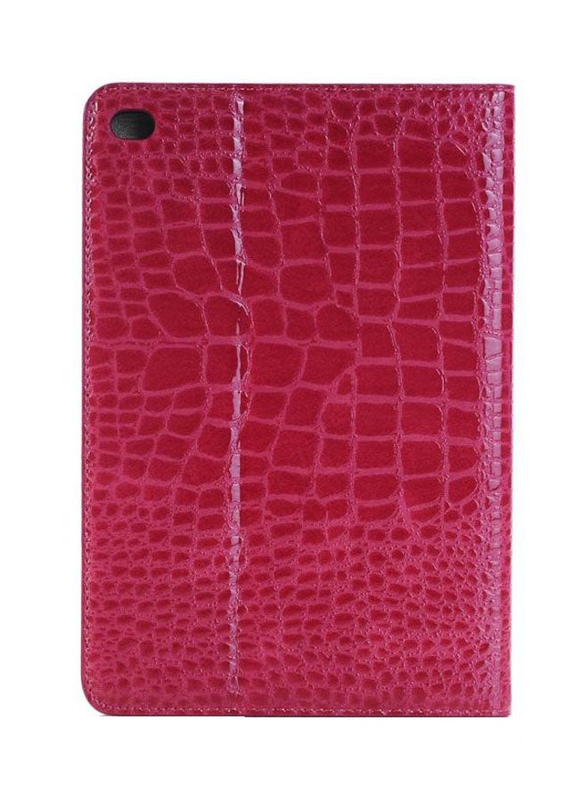 غطاء قلاب بتصميم جلد التمساح المحبّب لجهاز آي باد ميني 4 بشاشة مقاس 7.9 بوصات من أبل وردي - Image 1