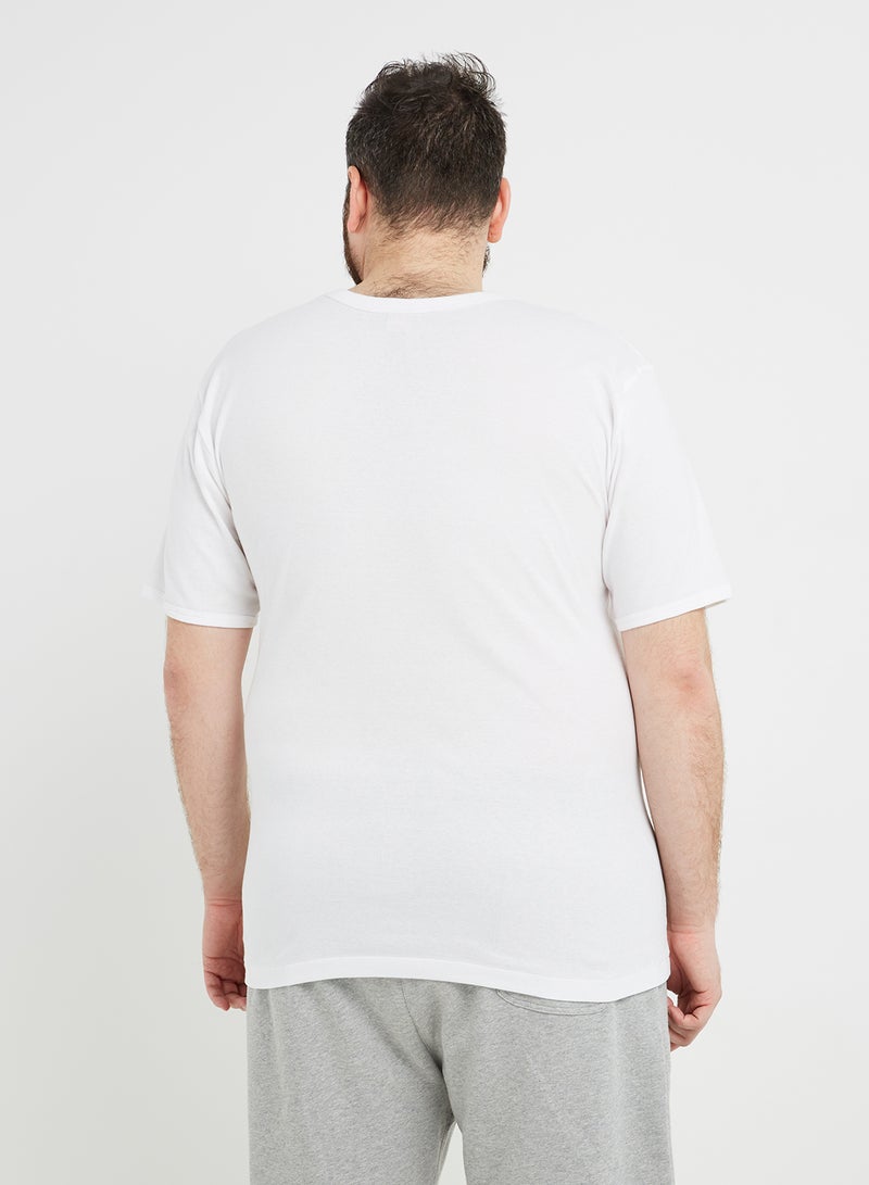 SLUGGER - 3-Piece Cotton Round Neck Undershirt White - Image 1