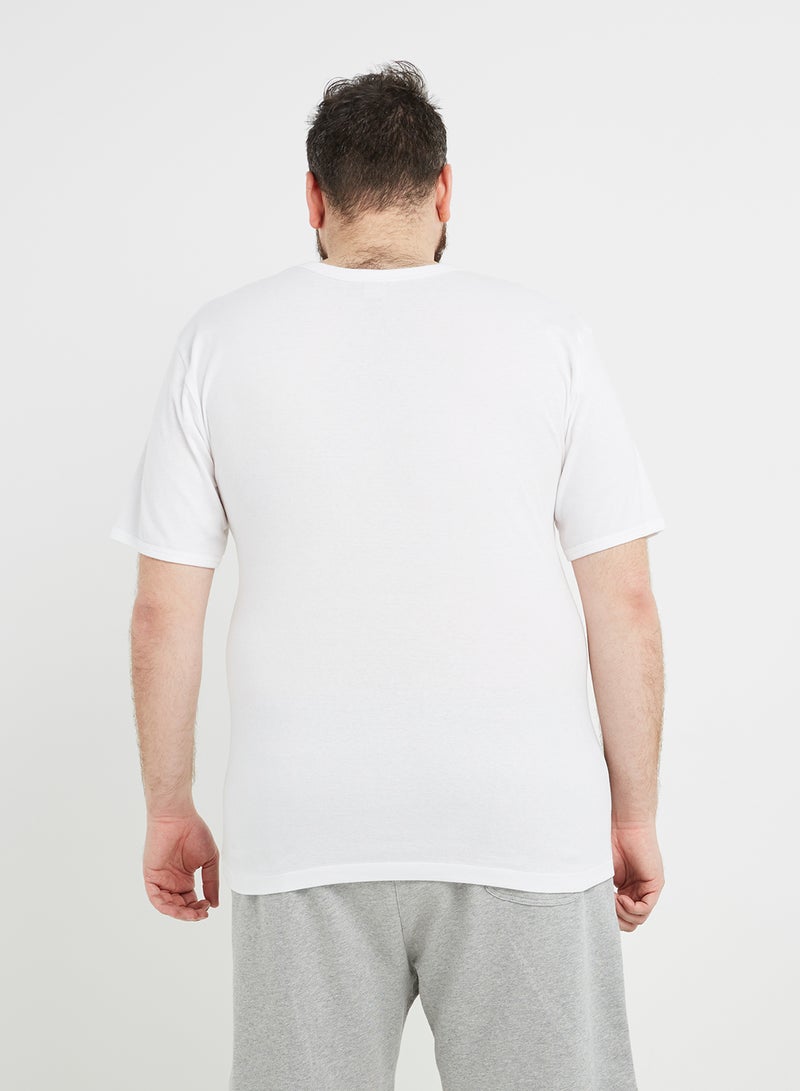 SLUGGER - 3-Piece Cotton Round Neck Undershirt White - Image 1