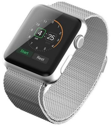 Smart Watch Stainless Steel Milanese Loop Band 38Mm Silver