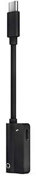 2-in 1 Type-C Audio Cable Black - Image 3