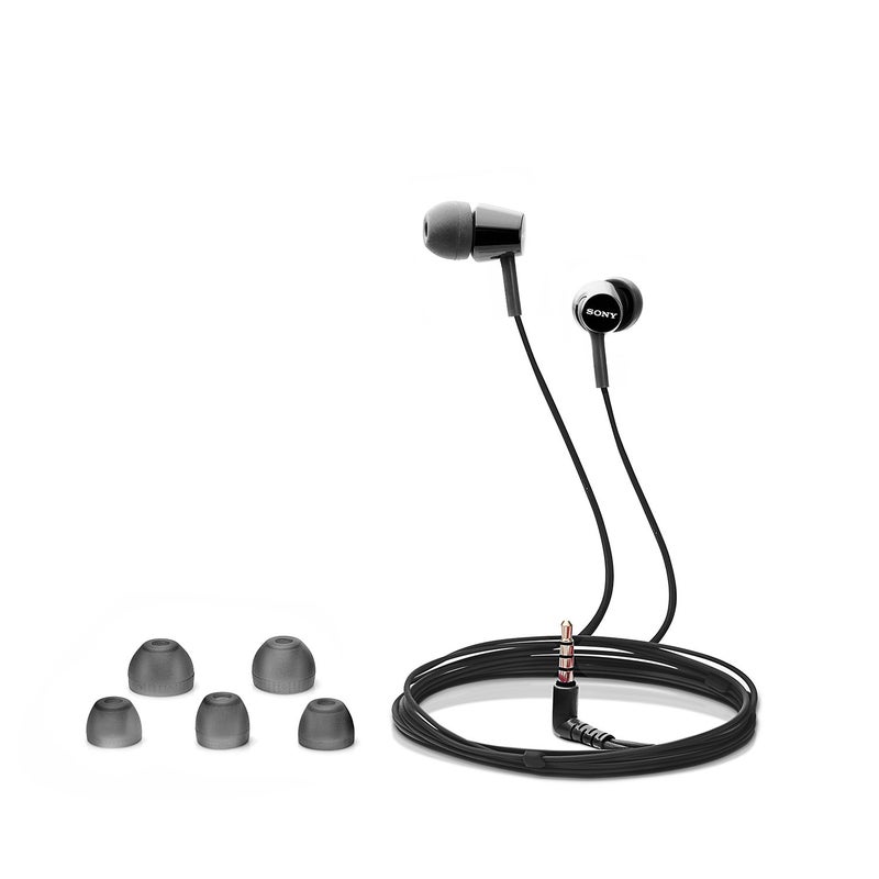 سوني سماعة أذن مزودة بميكروفون أسود - Image 4