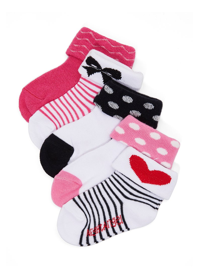 NIGHT ANGEL 5 Pairs Baby Socks Multicolour - Image 1