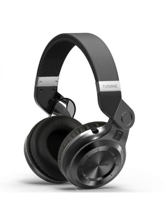 Over-Ear Turbine Wireless Stereo Bluetooth Headphones Black