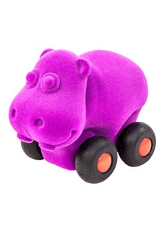 Rubbabu Cute Aniwheelies Hippo Toy Small 