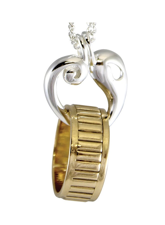 Dicksons Heart Memorial Ring Band Pendant Necklace